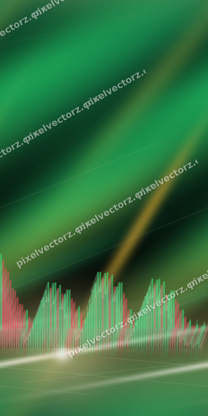 Nahtloser Neon Diagramm Hintergrund in Bernstein und Grün