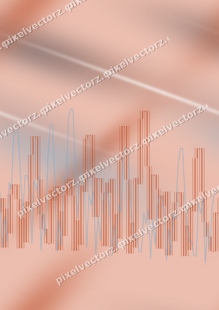 Nahtloser Pastell Diagramm Hintergrund in Orange und Türkis