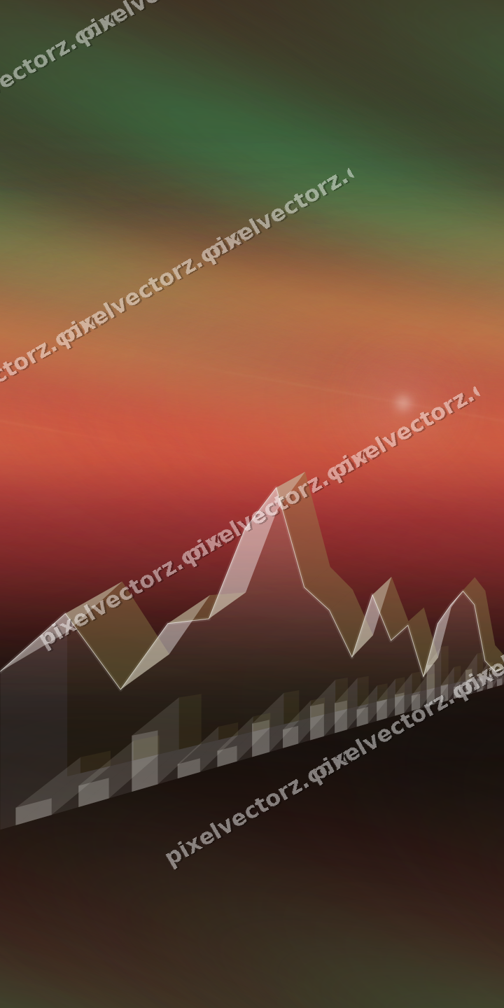 Nahtloser Neon Diagramm Hintergrund in Rot und Orange