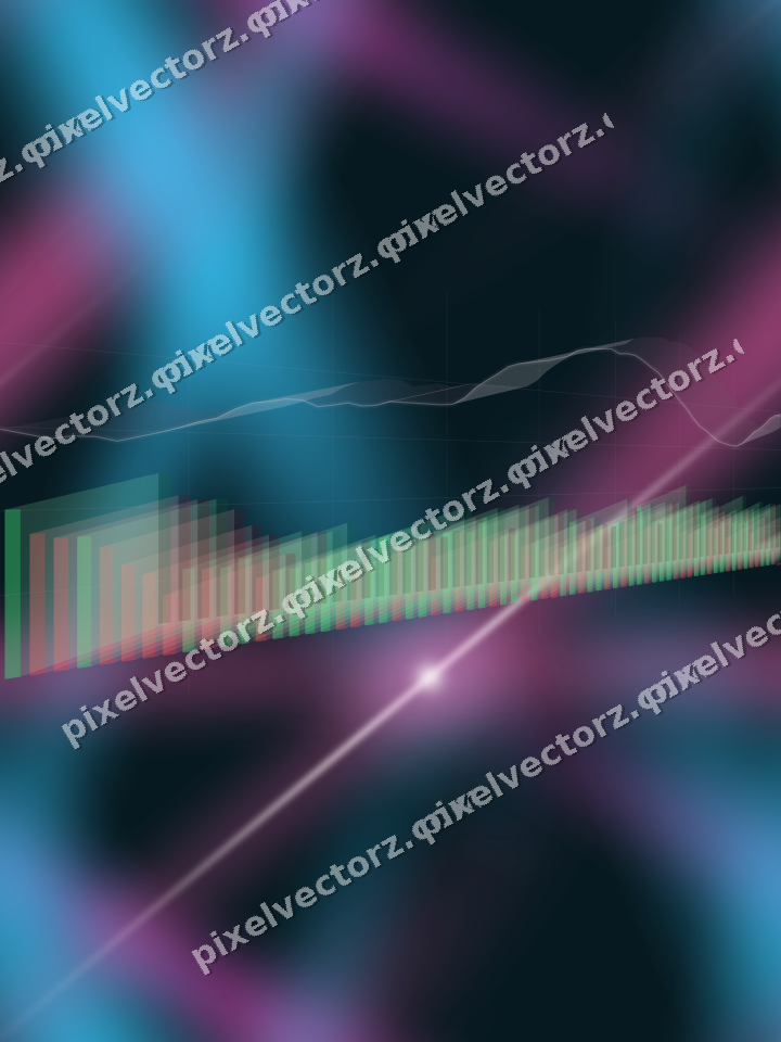 Nahtloser Neon Diagramm Hintergrund in Magenta und Violett