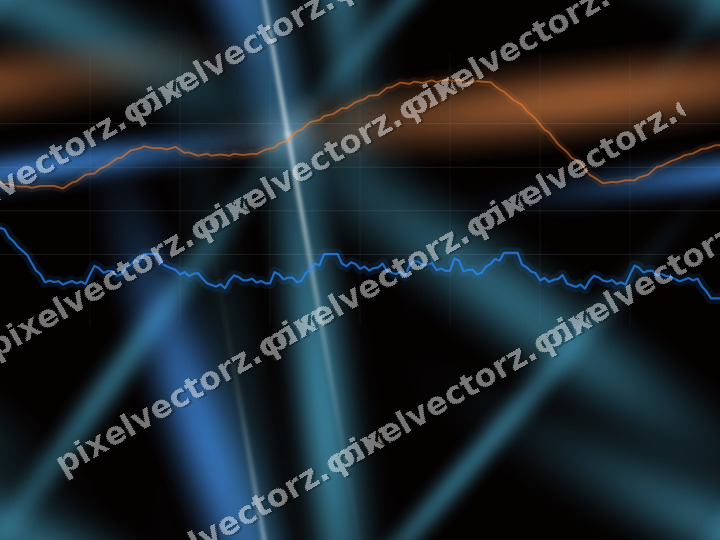 Nahtloser Neon Diagramm Hintergrund in Blau und Rot