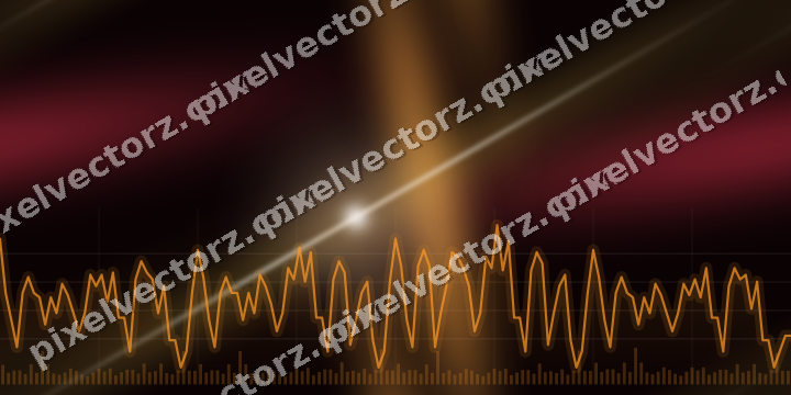 Nahtloser Neon Diagramm Hintergrund in Orange und Bernstein