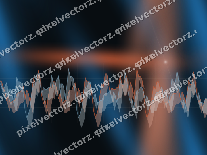 Nahtloser Neon Diagramm Hintergrund in Orange und Türkis