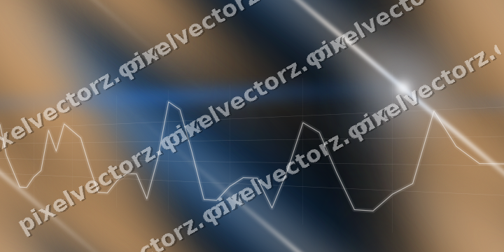Nahtloser Neon Diagramm Hintergrund in Blau und Orange