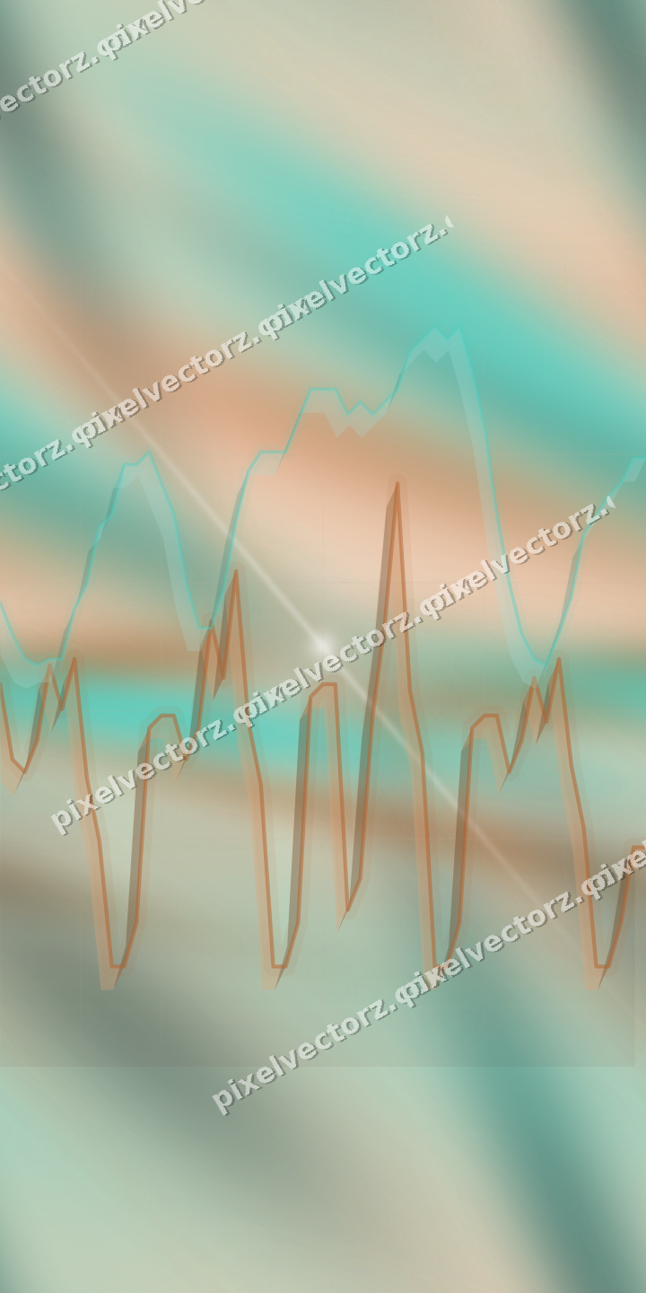 Nahtloser Pastell Diagramm Hintergrund in Orange und Petrol