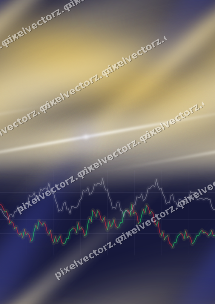 Nahtloser Neon Diagramm Hintergrund in Dunkelblau und Bernstein