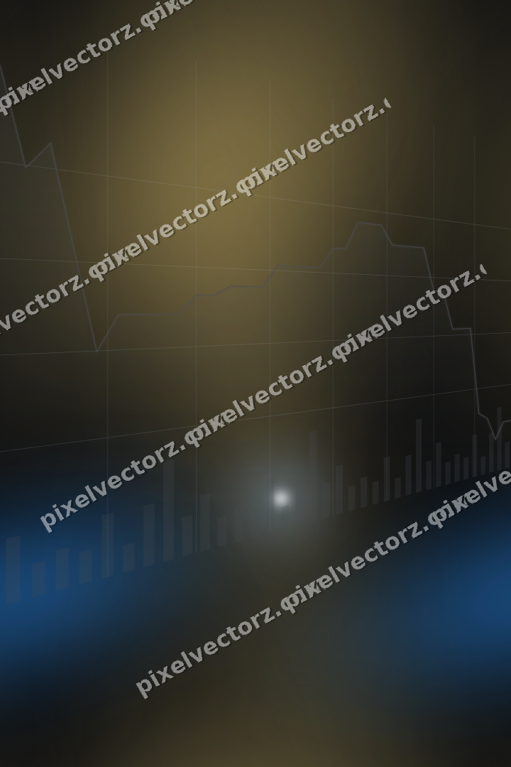 Nahtloser Neon Diagramm Hintergrund in Blau und Bernstein