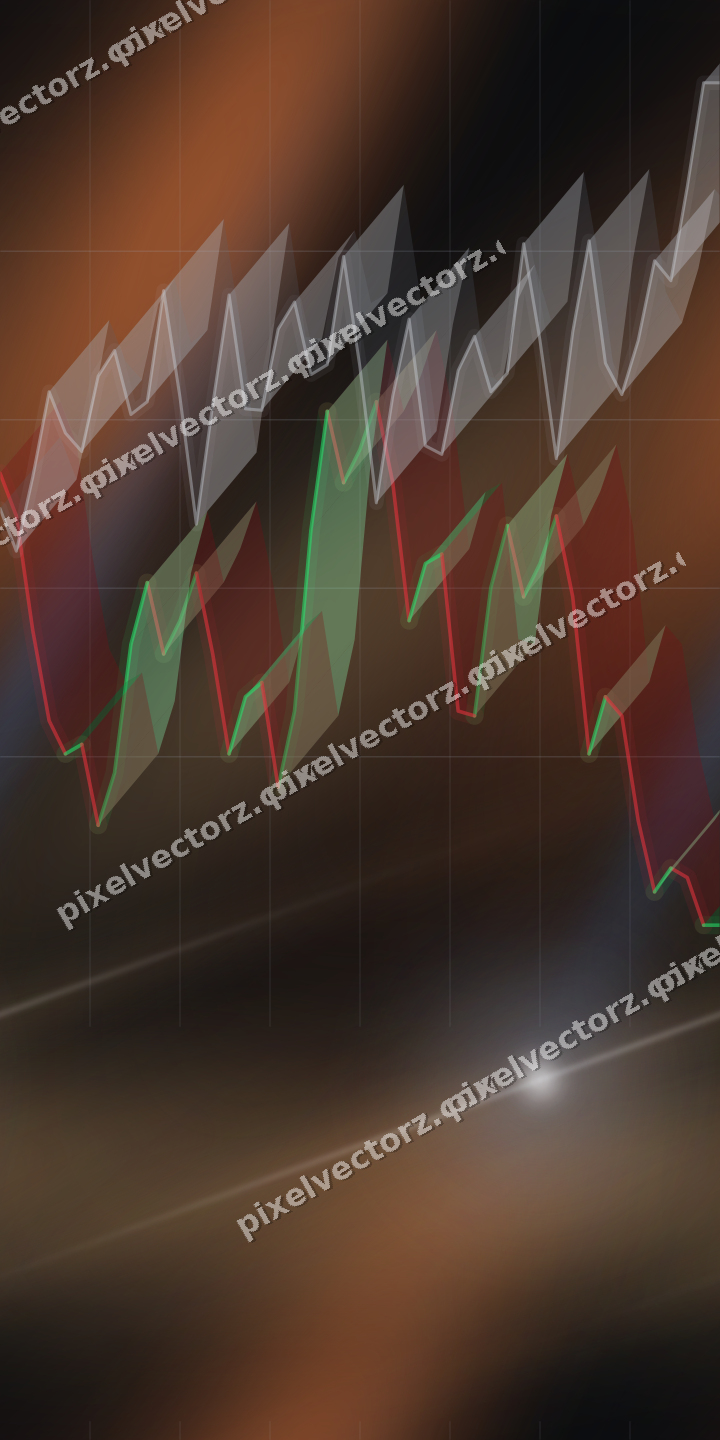 Nahtloser Neon Diagramm Hintergrund in Blau und Orange