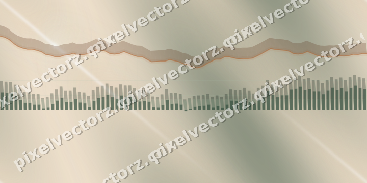 Nahtloser Pastell Diagramm Hintergrund in Dunkelgrün und Orange