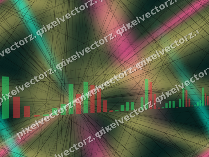 Nahtloser Neon Diagramm Hintergrund in Rosa und Orange