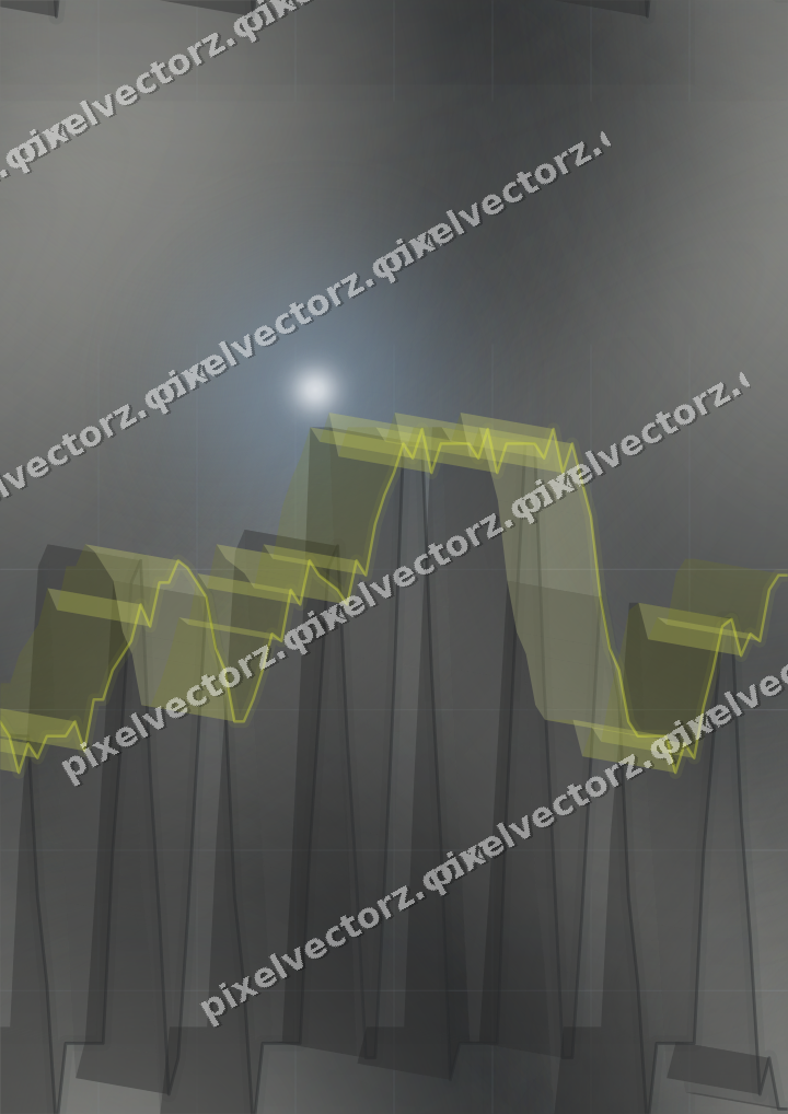 Nahtloser Neon Diagramm Hintergrund in Gelb und Grau