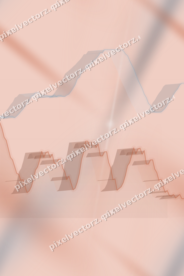 Nahtloser Pastell Diagramm Hintergrund in Orange und Türkis