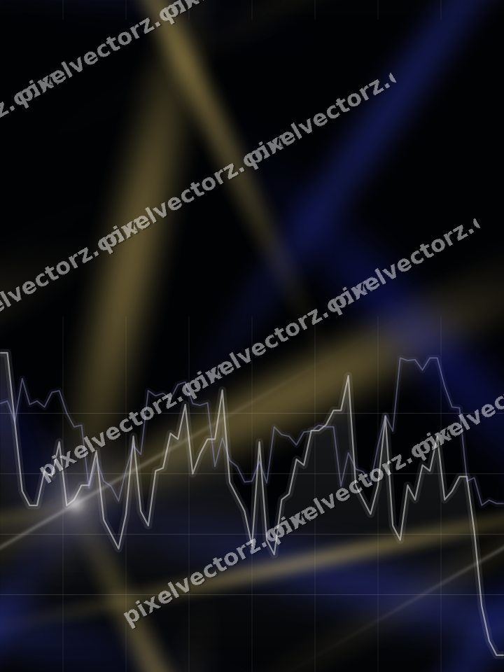 Nahtloser Neon Diagramm Hintergrund in Blau und Bernstein