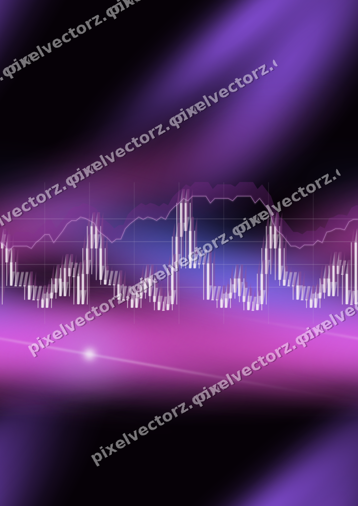 Nahtloser Neon Diagramm Hintergrund in Violett und Blau