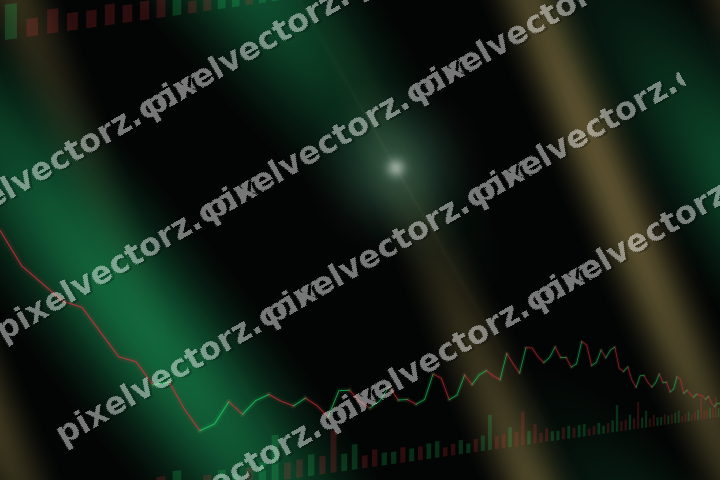 Nahtloser Neon Diagramm Hintergrund in Grün und Bernstein