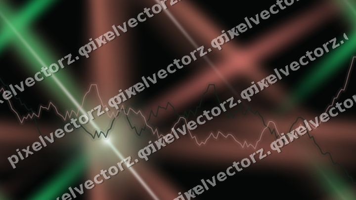 Nahtloser Neon Diagramm Hintergrund in Grün und Rot