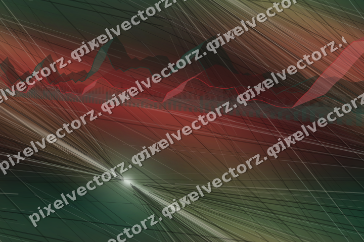 Nahtloser Neon Diagramm Hintergrund in Grün und Rot