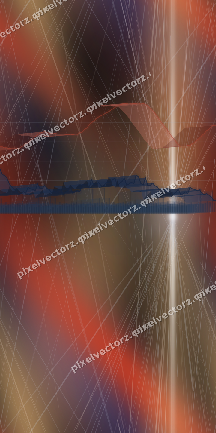 Nahtloser Neon Diagramm Hintergrund in Blau und Rot
