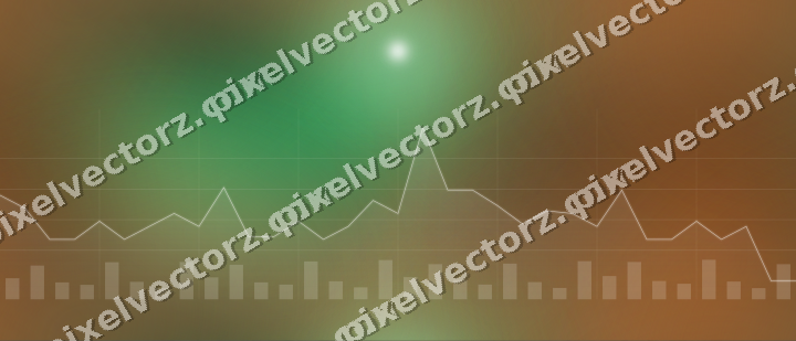 Nahtloser Neon Diagramm Hintergrund in Grün und Orange