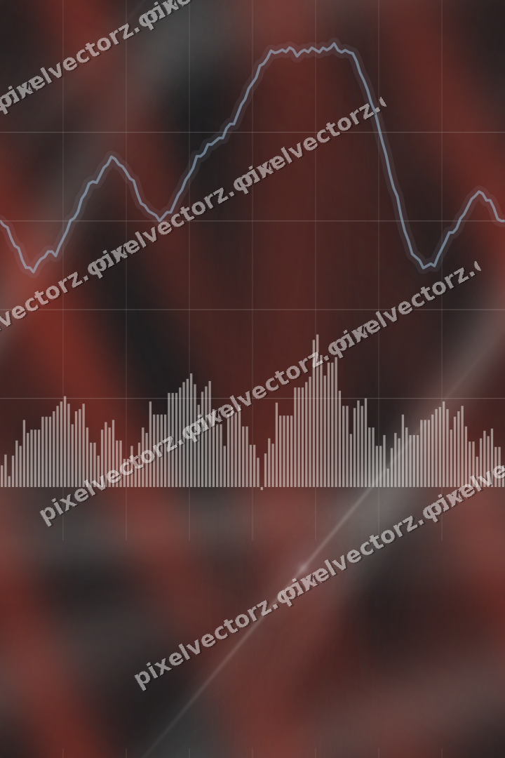 Nahtloser Neon Diagramm Hintergrund in Rot und Blassbernstein