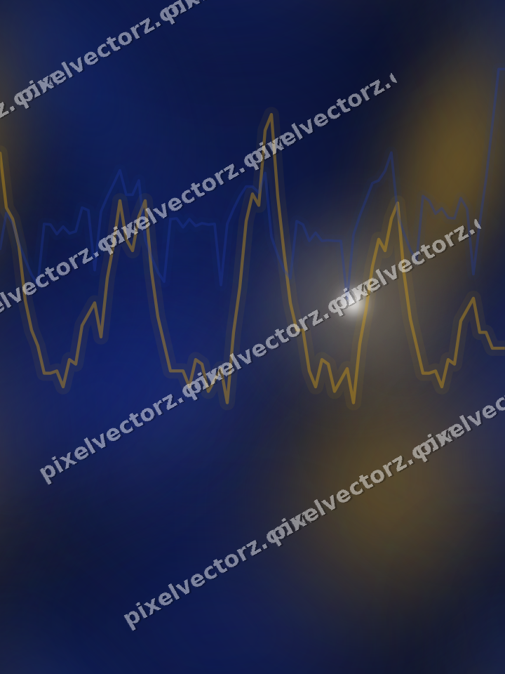 Nahtloser Neon Diagramm Hintergrund in Bernstein und Blau