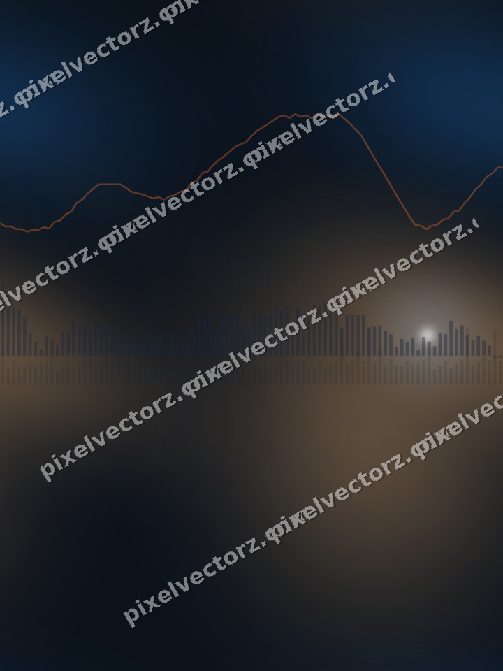 Nahtloser Neon Diagramm Hintergrund in Blau und Orange