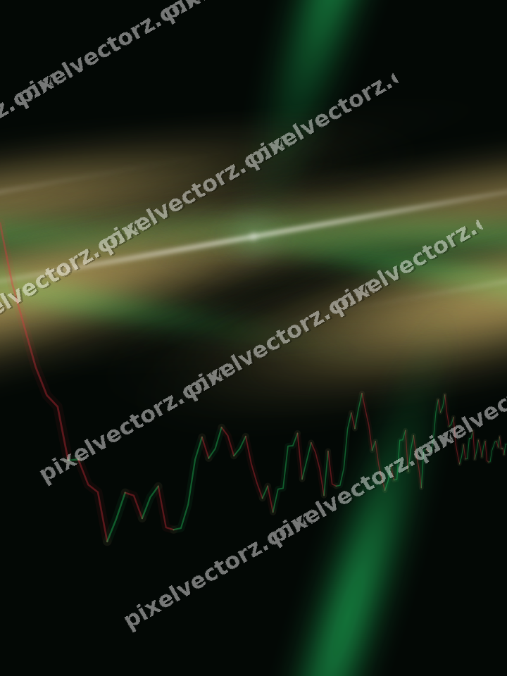 Nahtloser Neon Diagramm Hintergrund in Grün und Bernstein