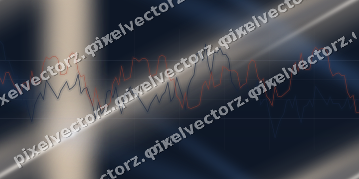 Nahtloser Neon Diagramm Hintergrund in Dunkelblau und Rot