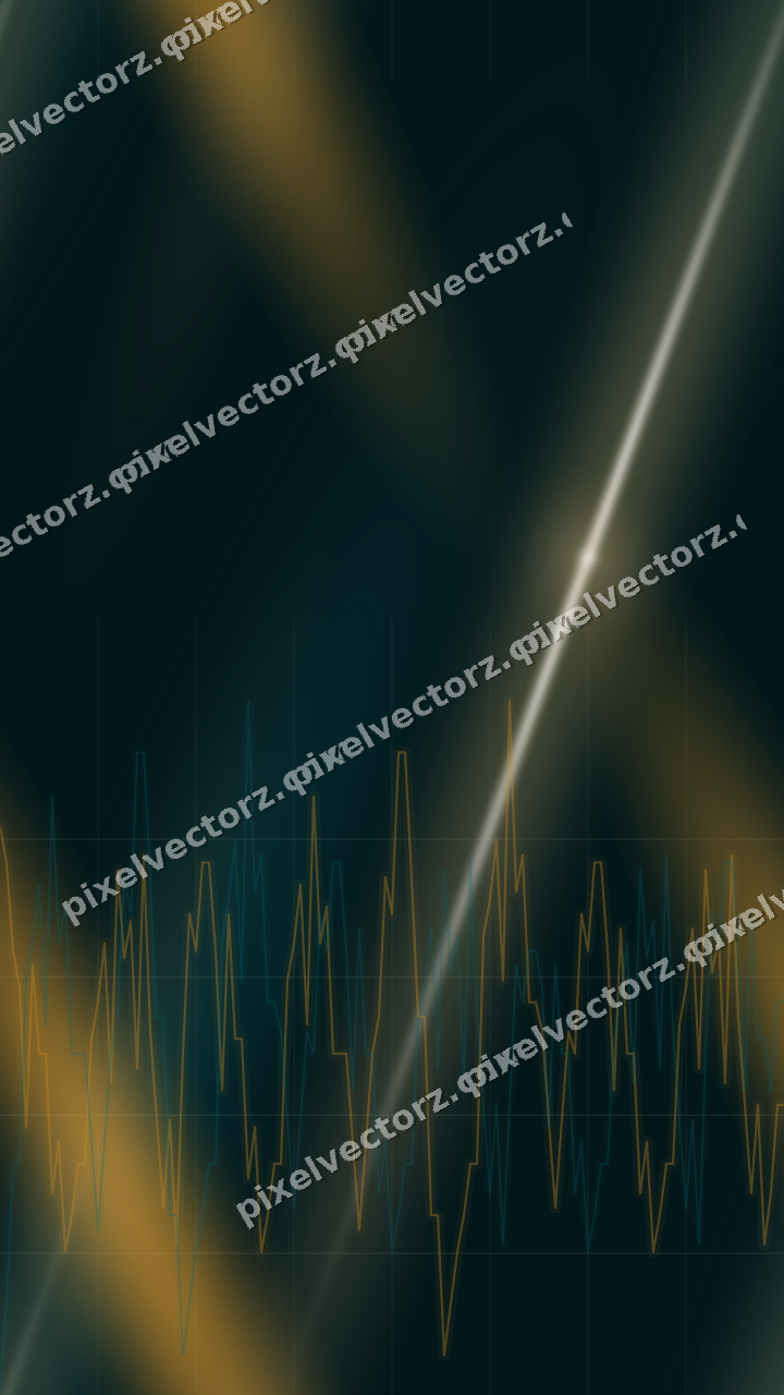 Nahtloser Neon Diagramm Hintergrund in Bernstein und Dunkelpetrol