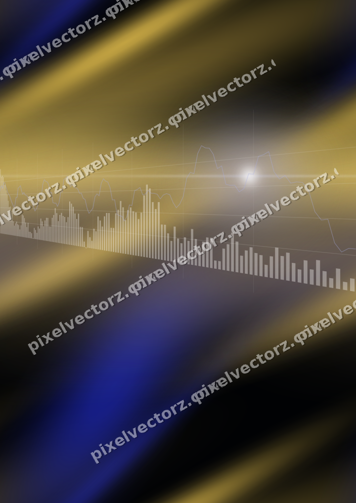 Nahtloser Neon Diagramm Hintergrund in Blau und Bernstein