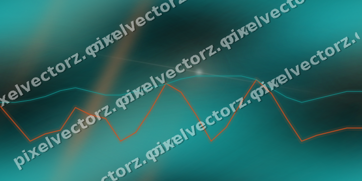 Nahtloser Neon Diagramm Hintergrund in Orange und Petrol