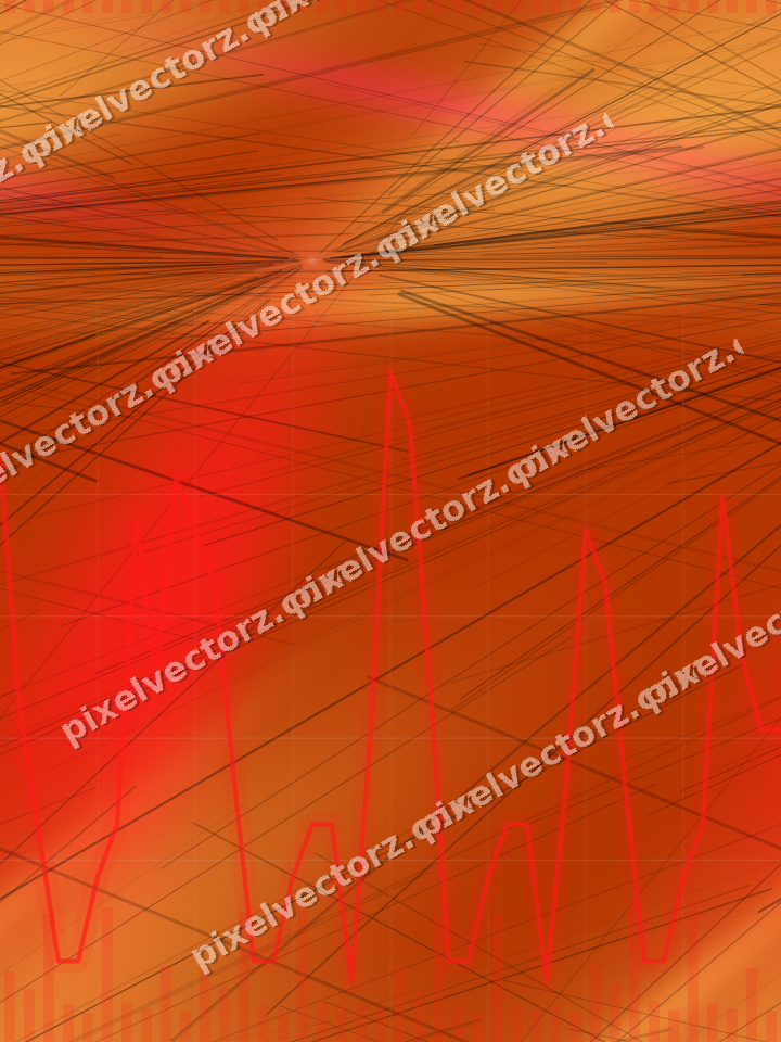 Nahtloser Neon Diagramm Hintergrund in Rot und Orange