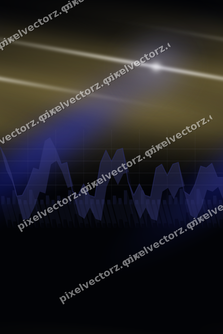 Nahtloser Neon Diagramm Hintergrund in Blau und Bernstein