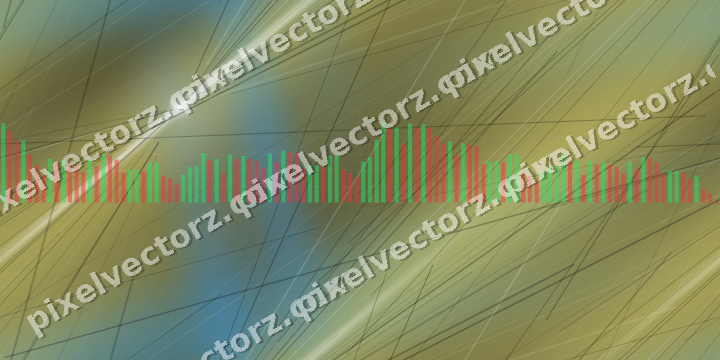 Nahtloser Neon Diagramm Hintergrund in Blau und Gelb