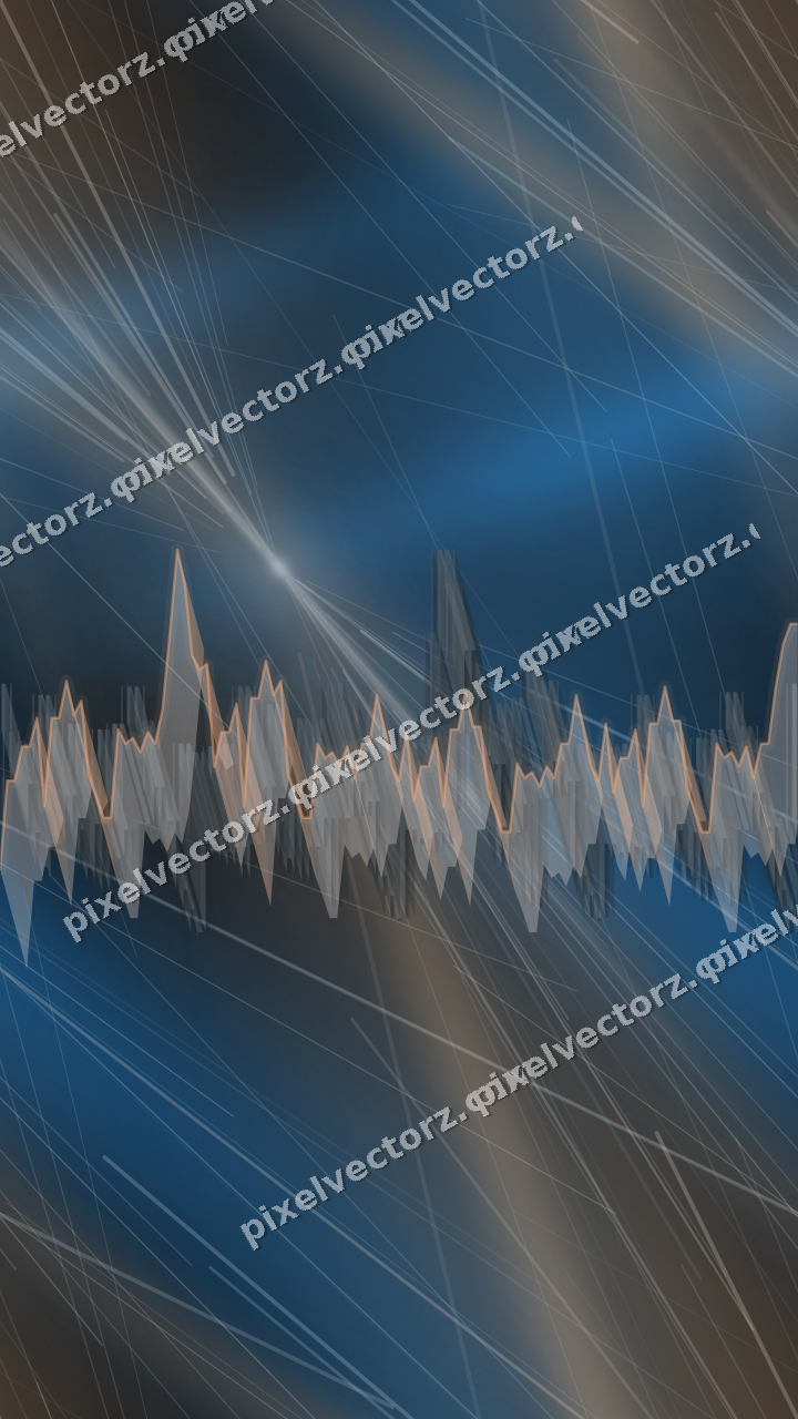 Nahtloser Neon Diagramm Hintergrund in Blau und Orange