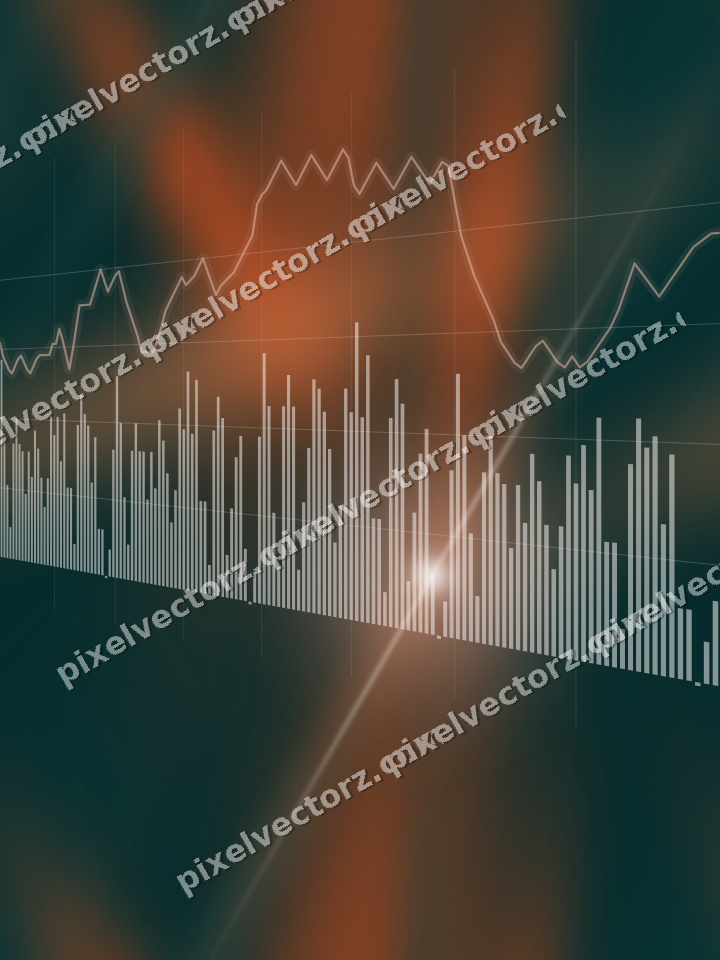 Nahtloser Neon Diagramm Hintergrund in Orange und Petrol
