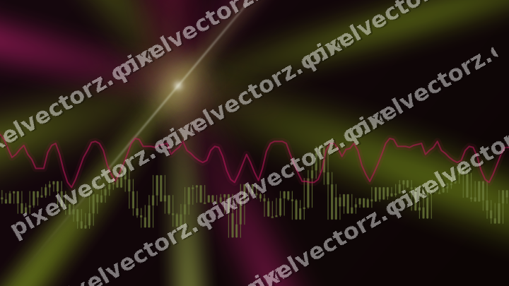 Leuchtender Neon Diagramm Hintergrund in Limette und Rosa