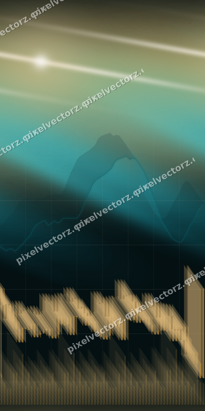Nahtloser Neon Diagramm Hintergrund in Bernstein und Petrol
