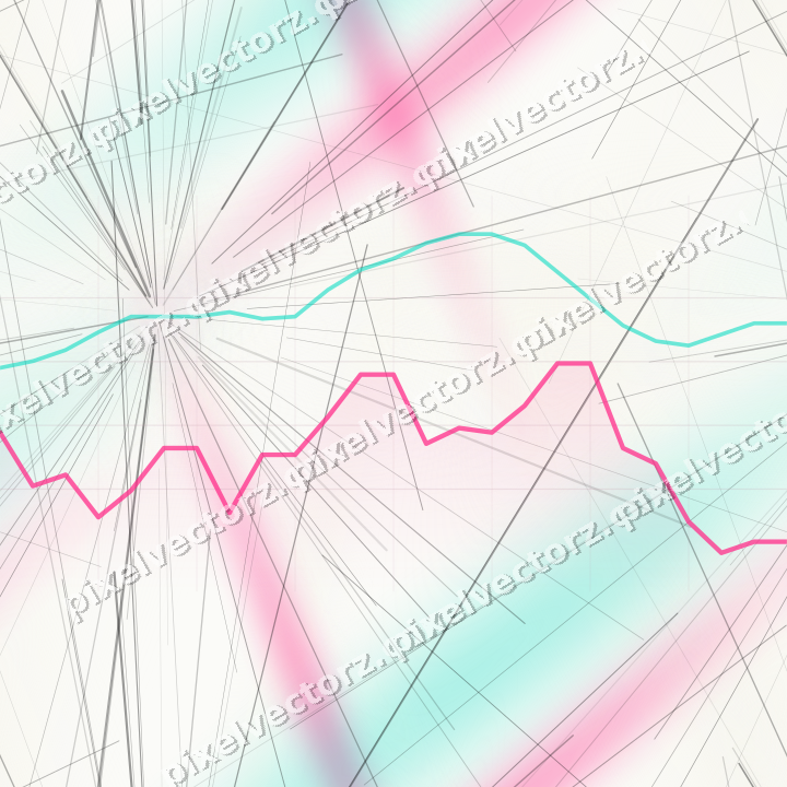 Nahtloser Pastell Diagramm Hintergrund in Rosa und Orange