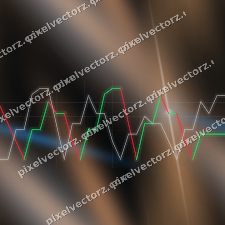 Nahtloser Neon Diagramm Hintergrund in Blau und Orange
