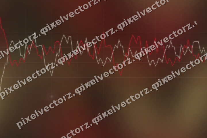 Nahtloser Neon Diagramm Hintergrund in Rot und Bernstein