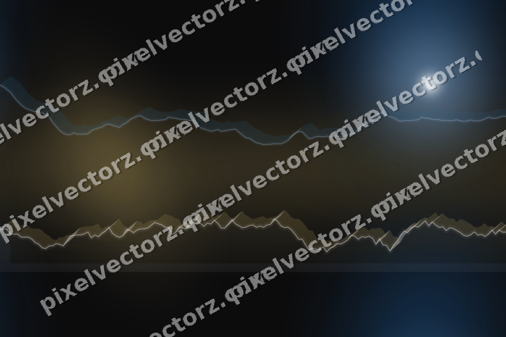 Nahtloser Neon Diagramm Hintergrund in Blau und Bernstein