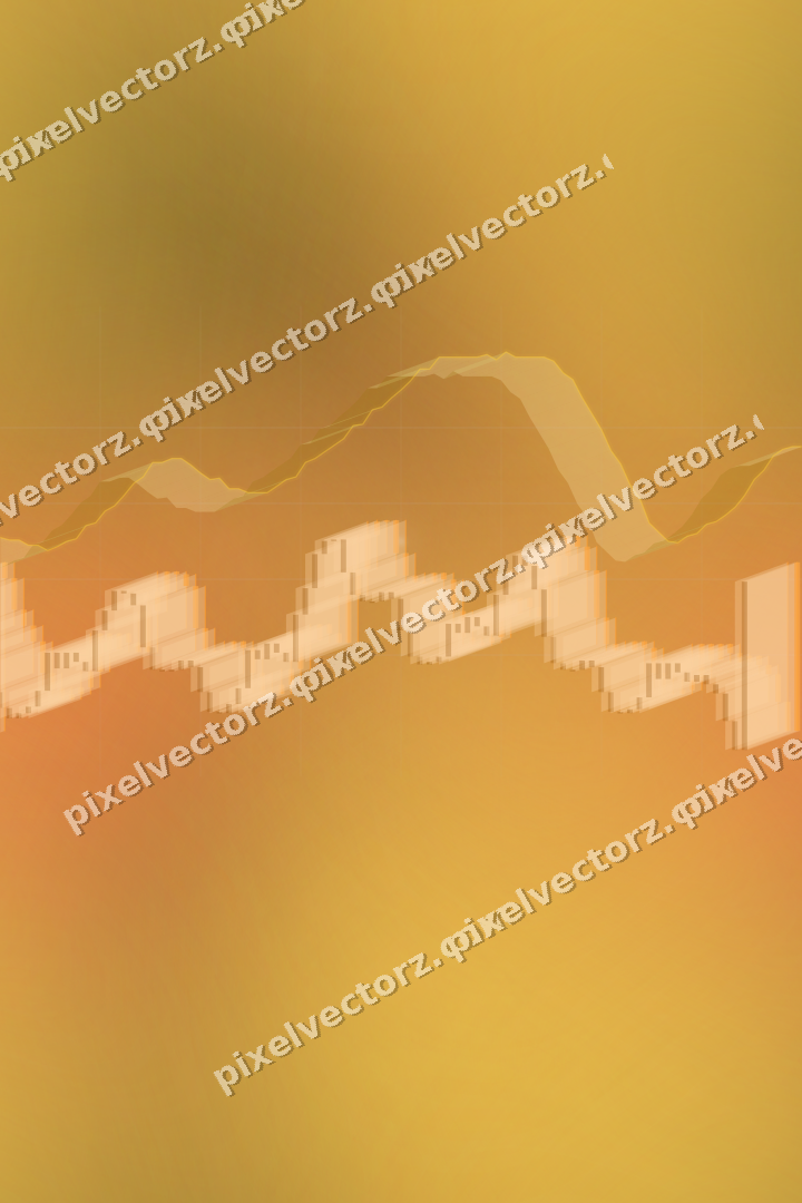 Nahtloser Neon Diagramm Hintergrund in Orange und Bernstein