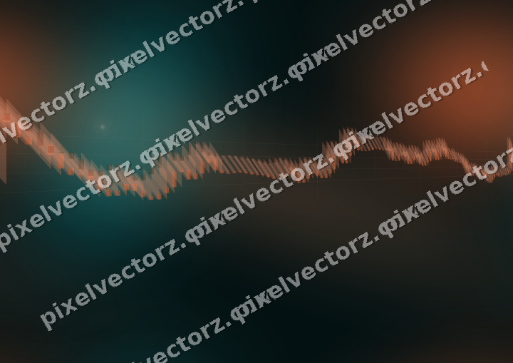Nahtloser Neon Diagramm Hintergrund in Orange und Petrol
