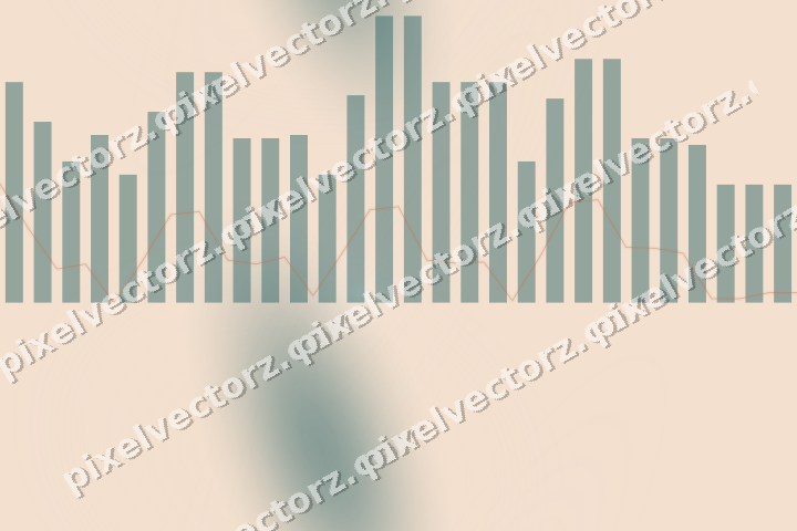 Nahtloser Pastell Diagramm Hintergrund in Dunkelpetrol und Orange
