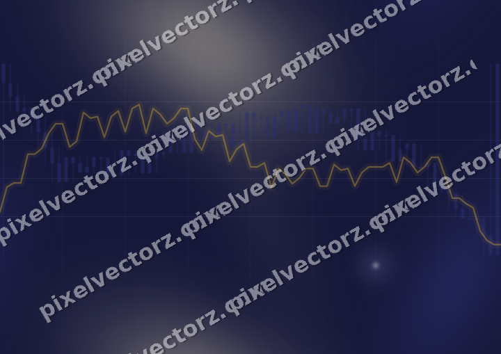 Nahtloser Neon Diagramm Hintergrund in Dunkelblau und Bernstein