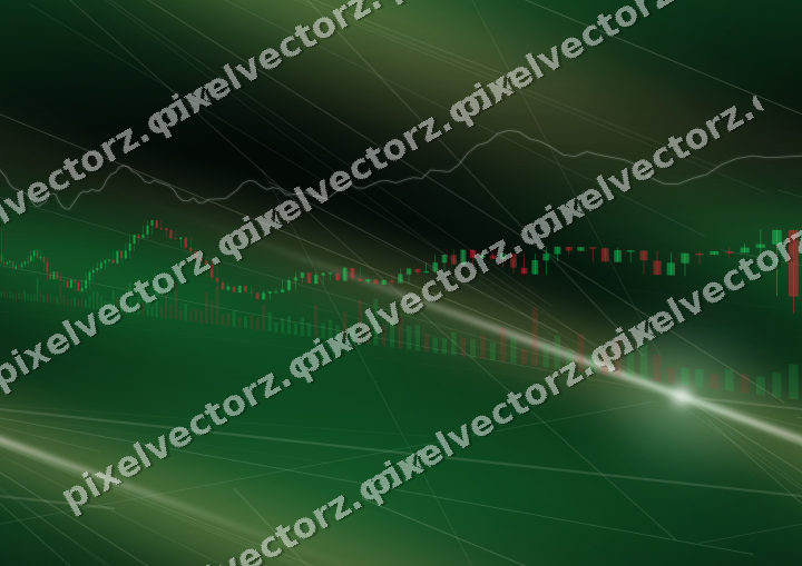 Nahtloser Neon Diagramm Hintergrund in Grün und Bernstein