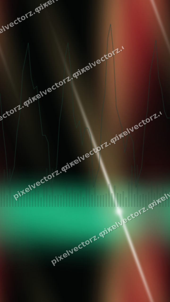Nahtloser Neon Diagramm Hintergrund in Grün und Rot