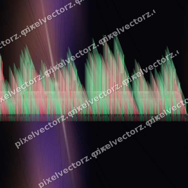 Nahtloser Neon Diagramm Hintergrund in Orange und Blau