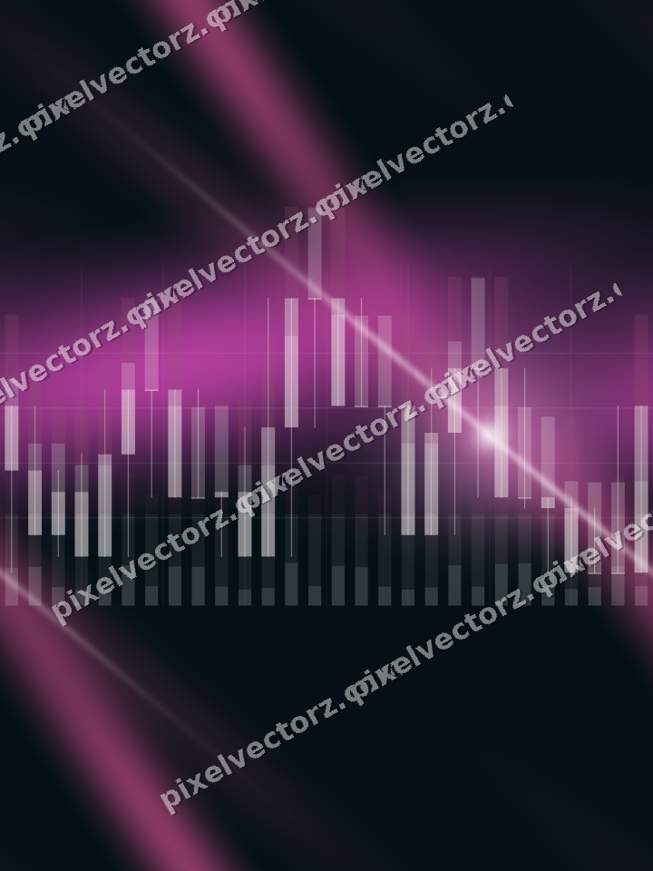 Nahtloser Neon Diagramm Hintergrund in Magenta und Violett